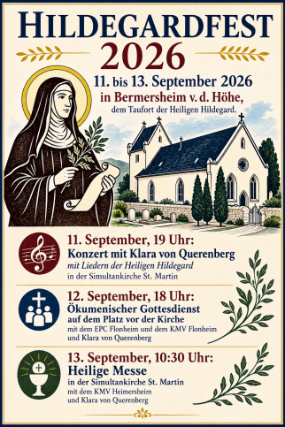Hildegardfest 11.-13. September 2026 in Bermersheim vor der Höhe